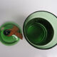 Vintage green glass bathroom container
