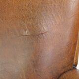 Fauteuil en cuir de mouton