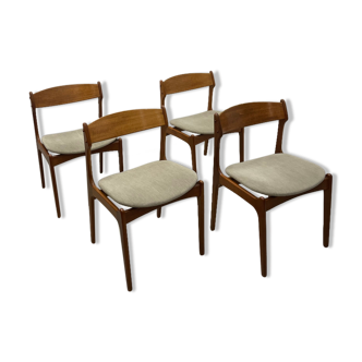 Lot de 4 chaises par Erik Buch