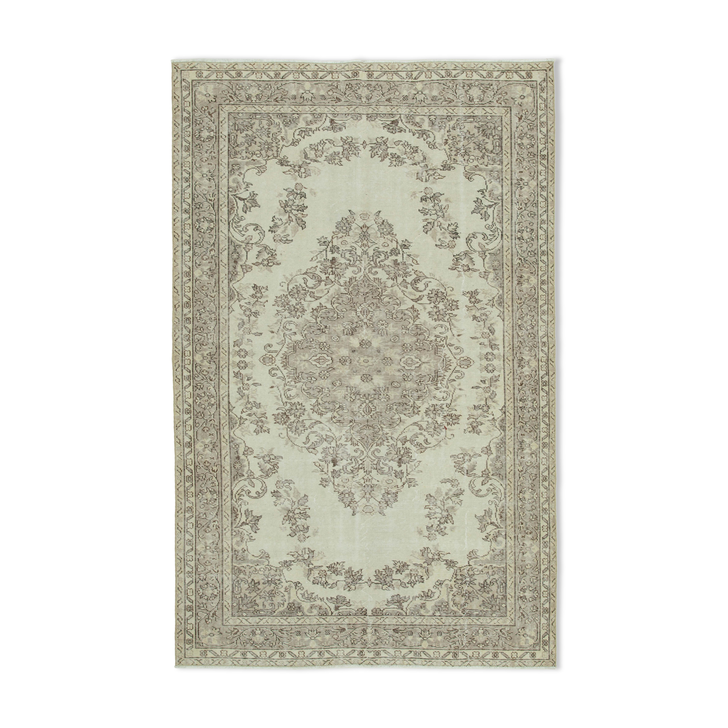 Handwoven Rustic Anatolian Beige Rug 171 cm x 270 cm - 36616