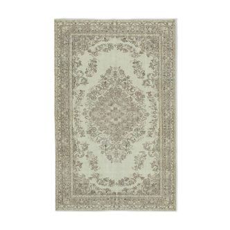 Tapis beige rustique anatolien tissé à la main 171 cm x 270 cm - 36616