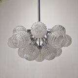Large Glass Globe Chandelier by Richard Essig, Germany, 1960s