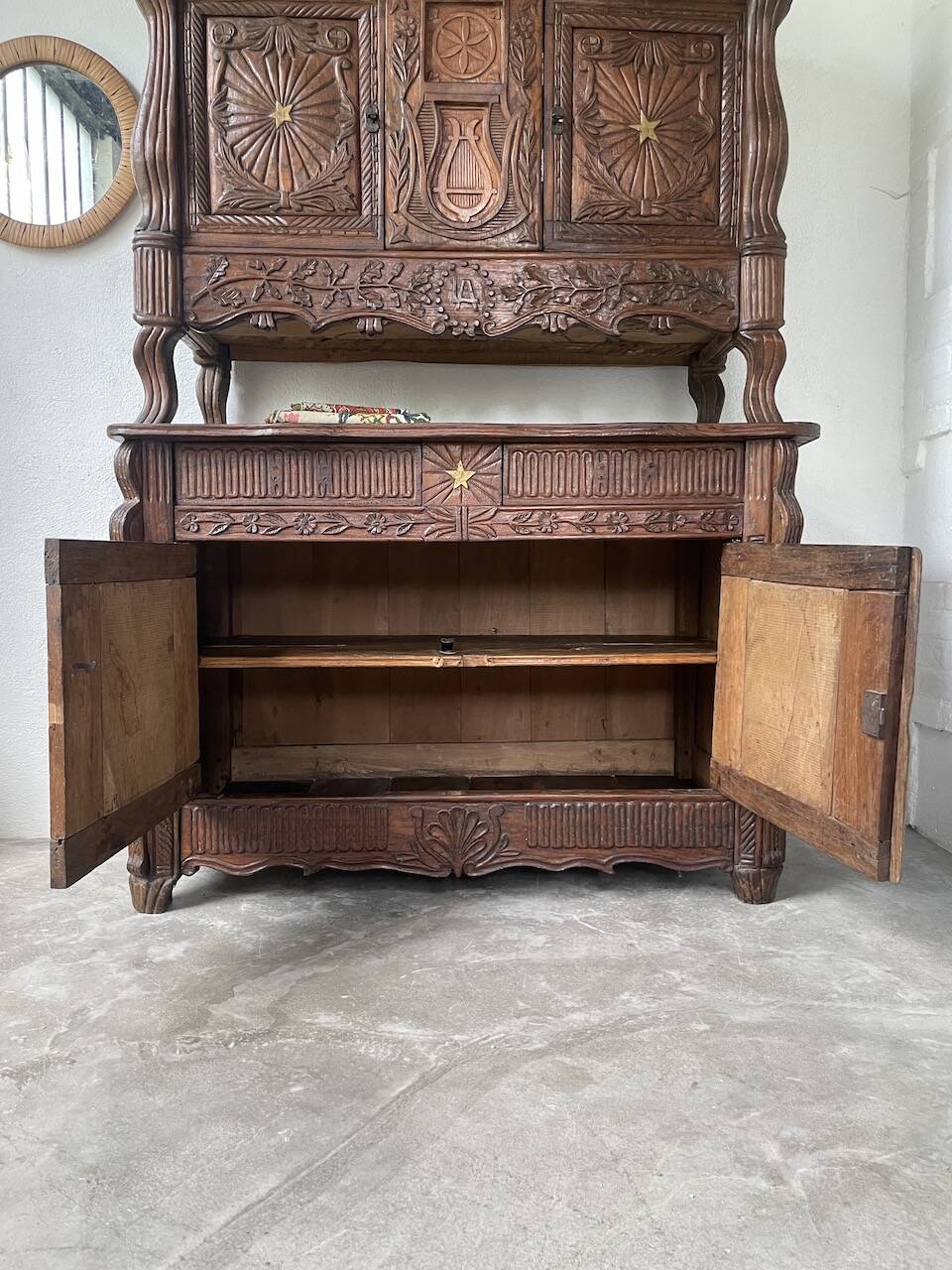 Auvergne brutalist folk art furniture 1890