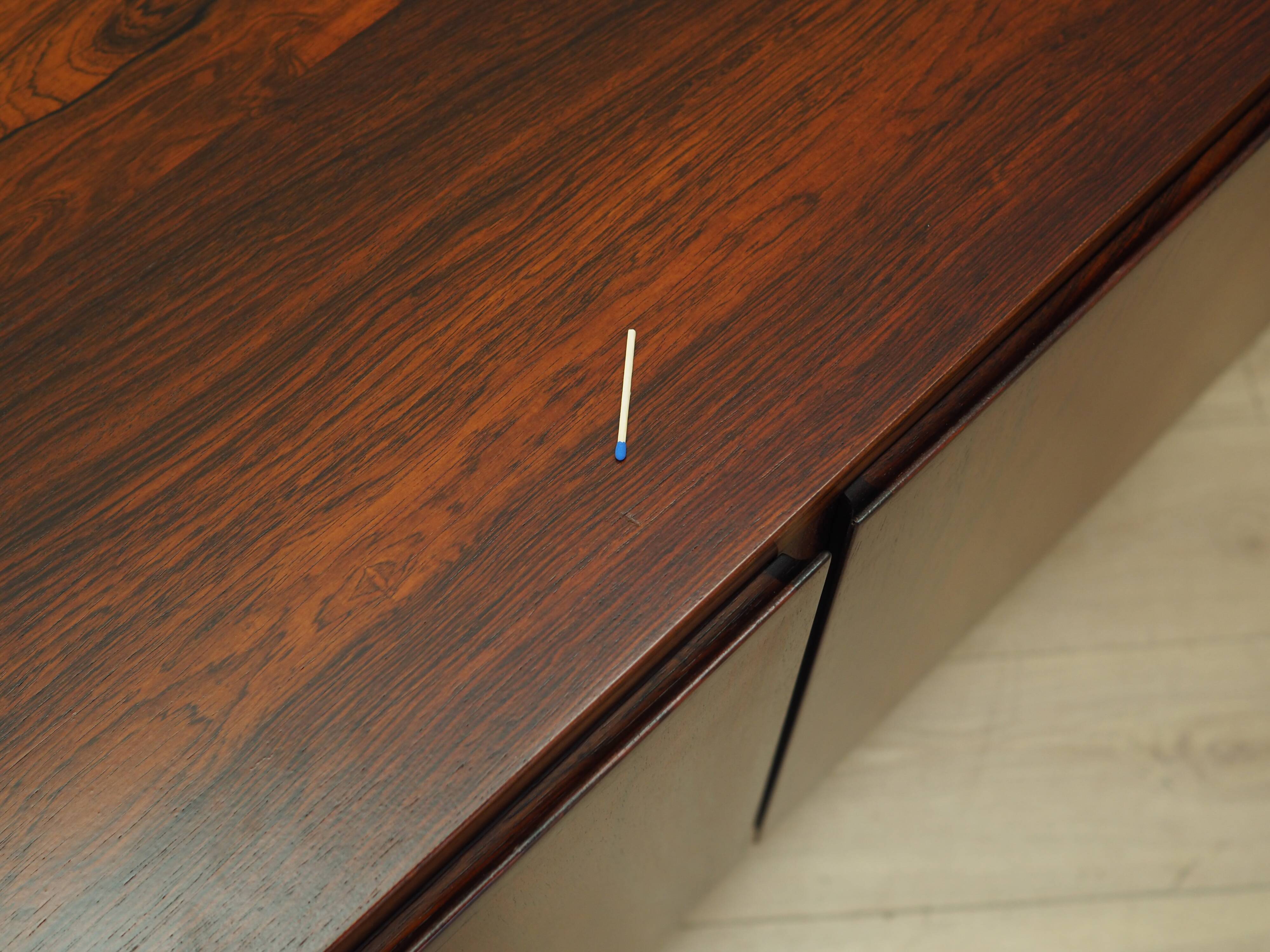 Rosewood cabinet, Danish design, 1970s, manufactured by Omann Jun