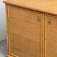 Bamboo and rattan sideboard 1970s vintage modernism