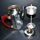 Vintage percolator coffee maker in chrome-plated copper and bakelite 1950 ADB brand