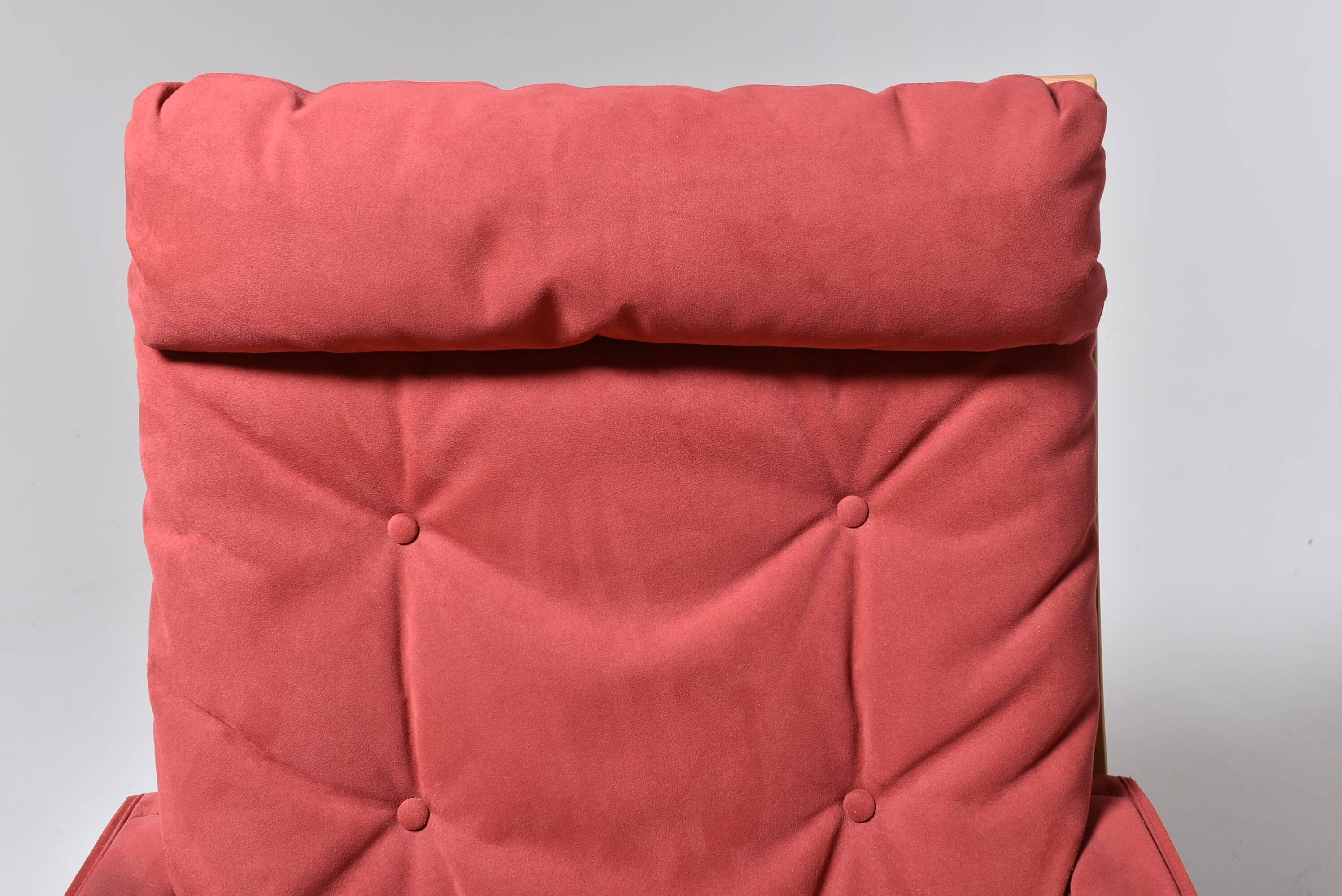 Pair of siesta Alcantara chairs by Ingmar Reilling for Westnofa