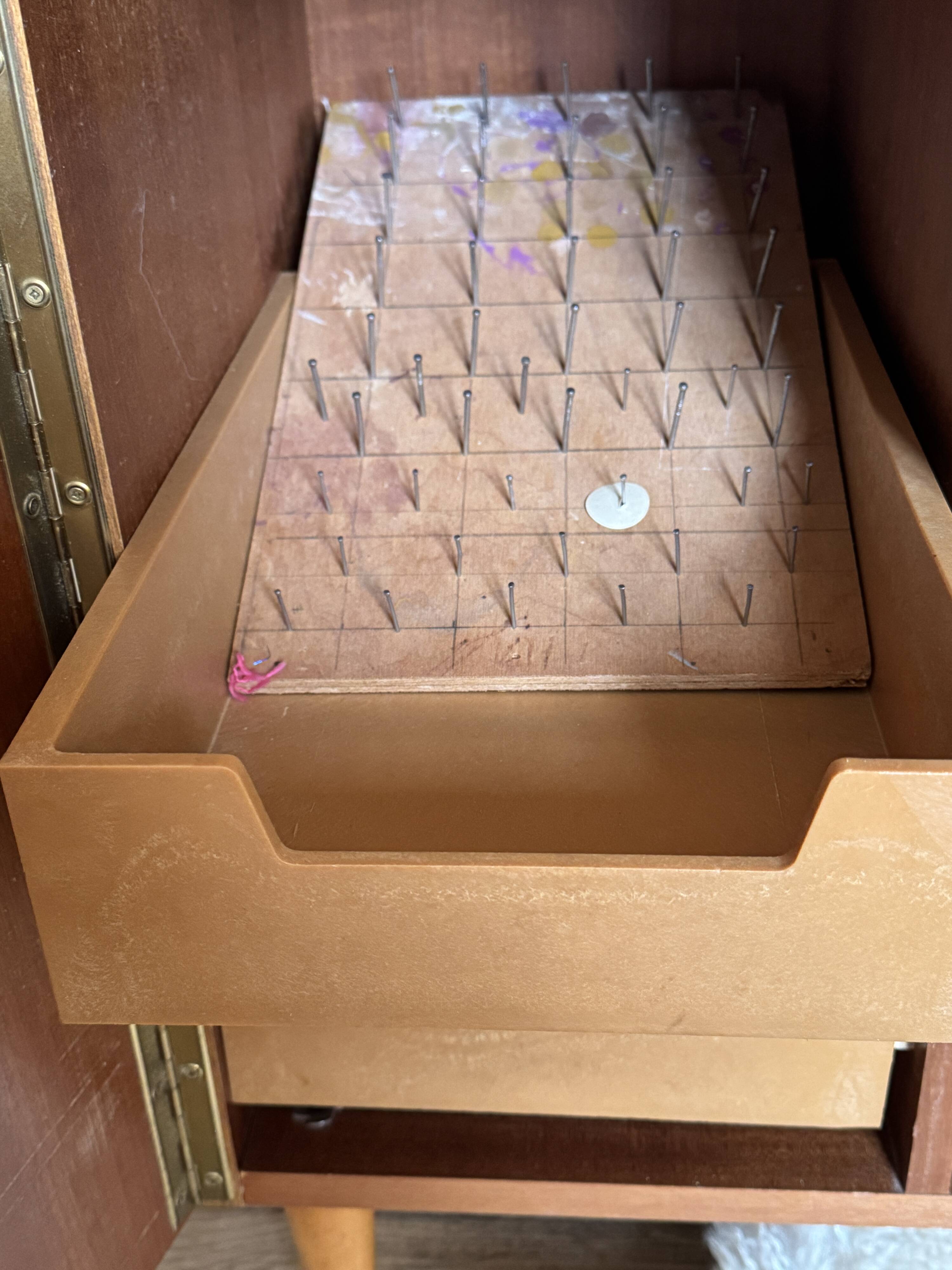 vintage Scandinavian Singer sideboard