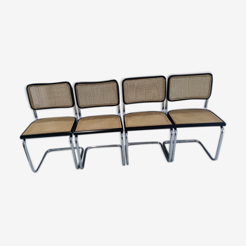 Suite de 4 chaises Cesca B32 Marcel Breuer 1992