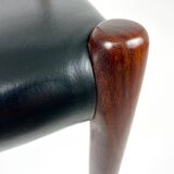 Set of 6 Niels Møller Model No 82 Chairs in Rosewood & Leather Denmark 60’s