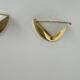 Pair of vintage wall lights, brass and opaline glass, Italy 1970