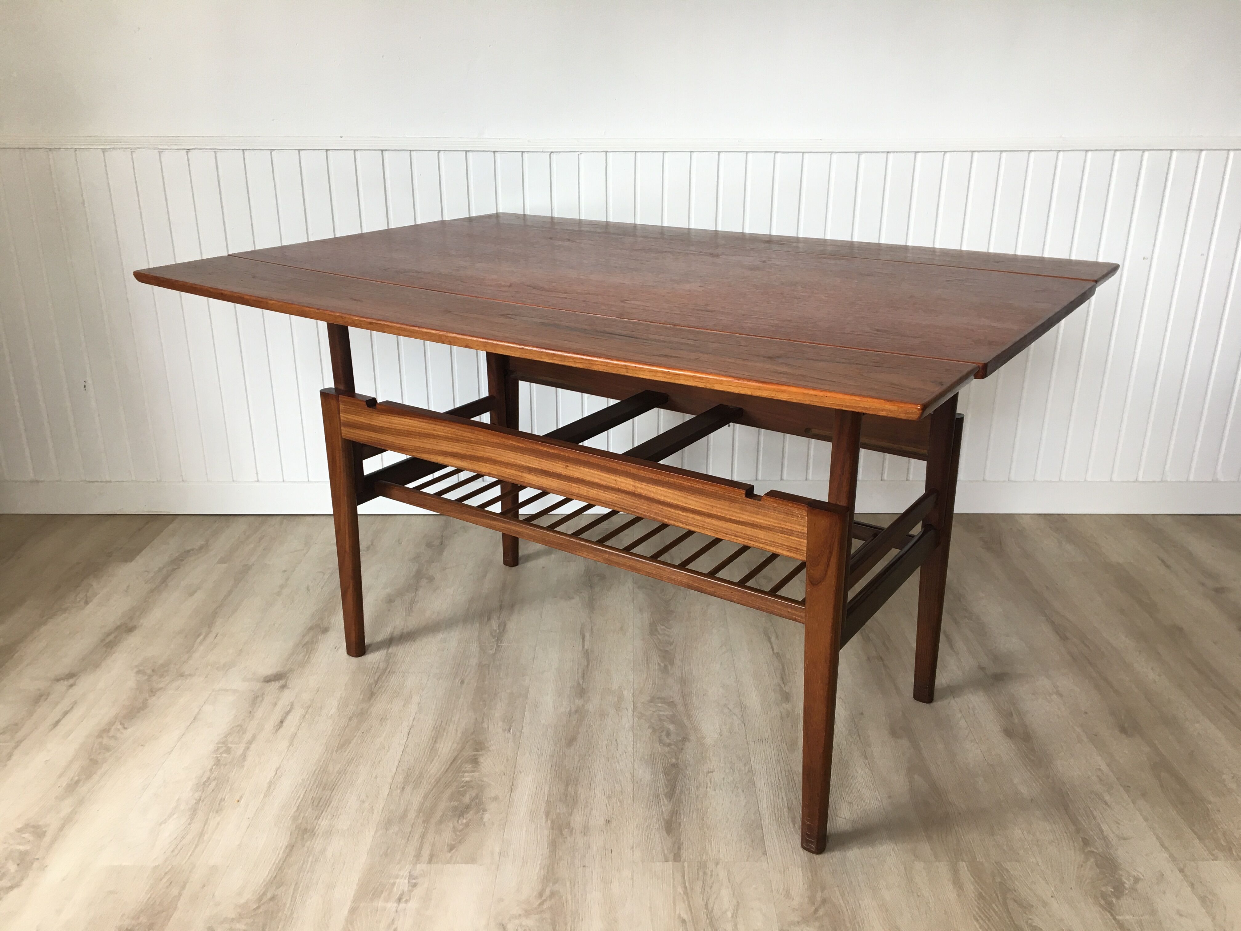 "Elevator" teak table by Kai Kristiansen