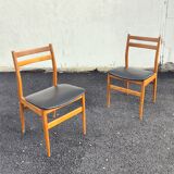 Pair of Scandinavian design chairs, 1960