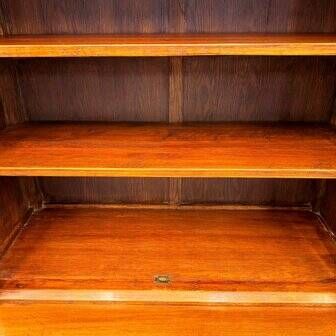 Classic English Eichholtz bookcase buffet cabinet
