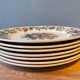 Set of 7 plates in Sarreguemines earthenware, Rusticana model
