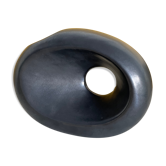 Vase en céramique noir mat
