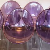Set of 6 Kartell "Monsieur Impossible" chairs designed by Philippe Starck in 2007 in collaboration with Eugeni Quitllet