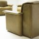 DS-12 modular vintage set in green leather by Team de Sede for De Sede Swiss