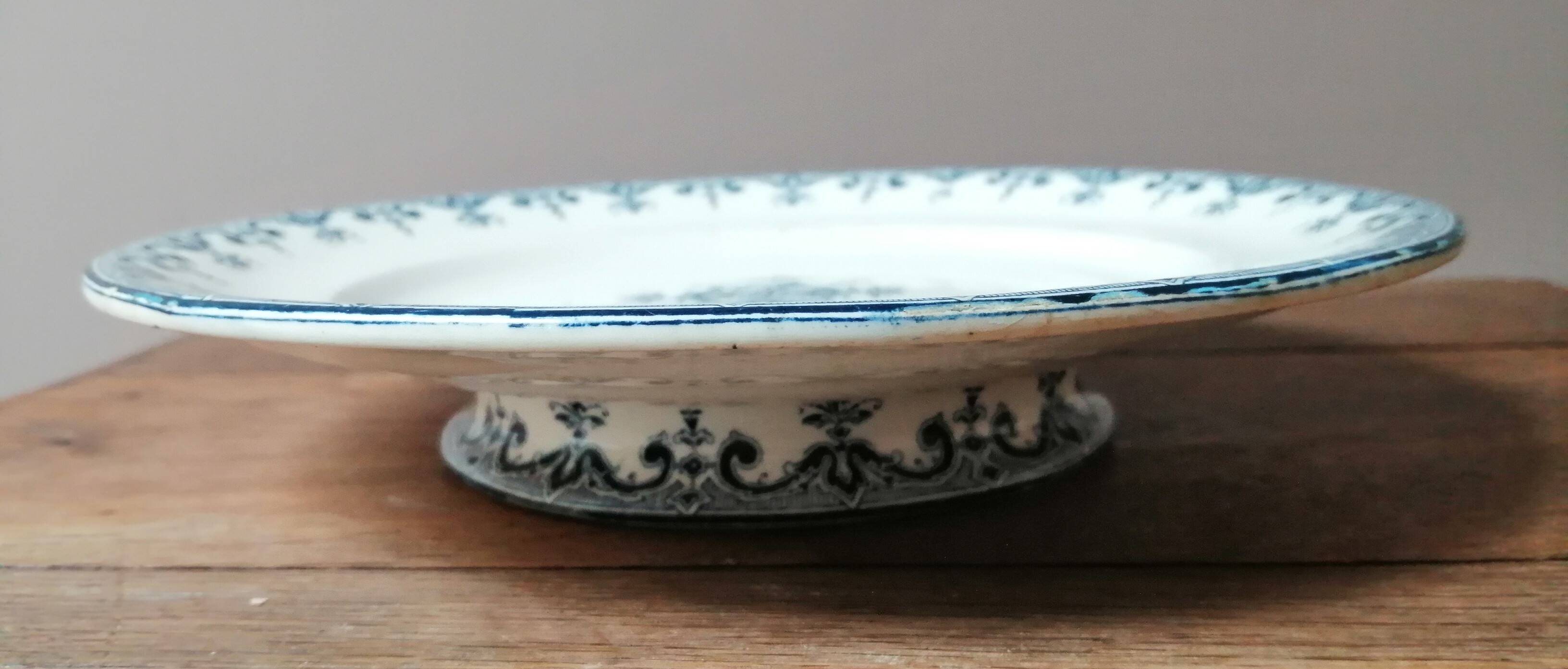 “Rouen” iron earth compote bowl