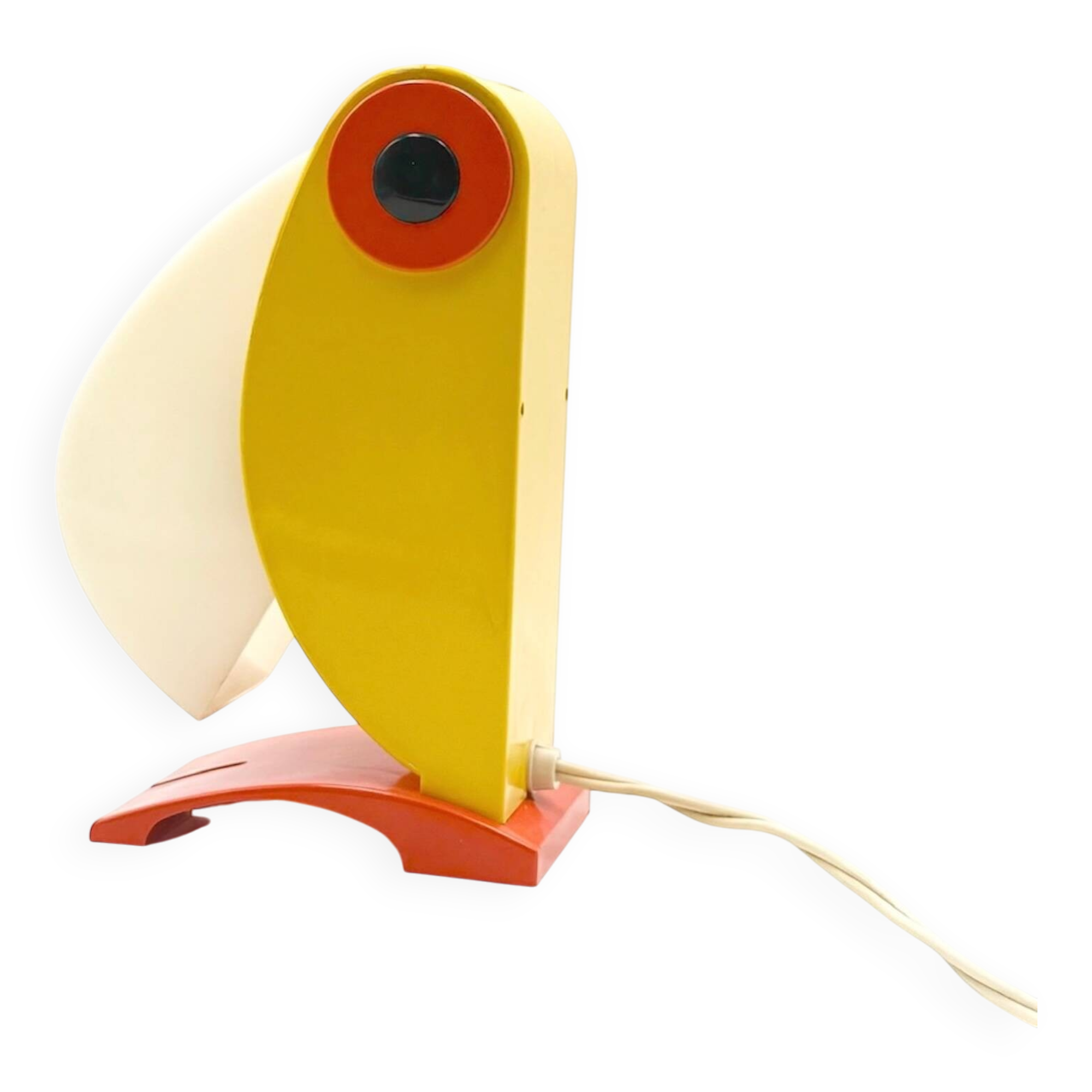 Lampe Toucan vintage années 70 design italien Enea Ferrari