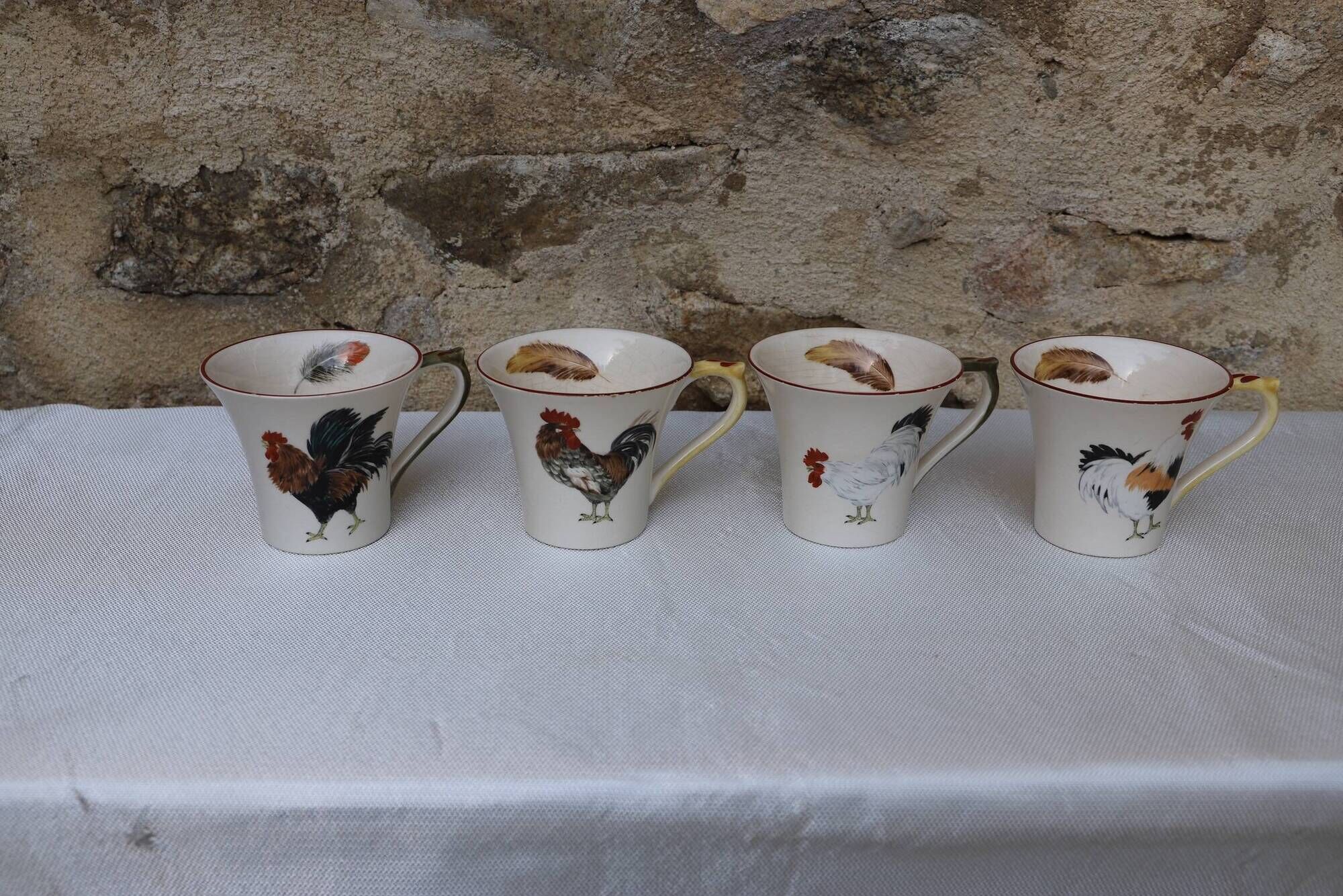 Exceptional collection of Niderviller tableware Normand style