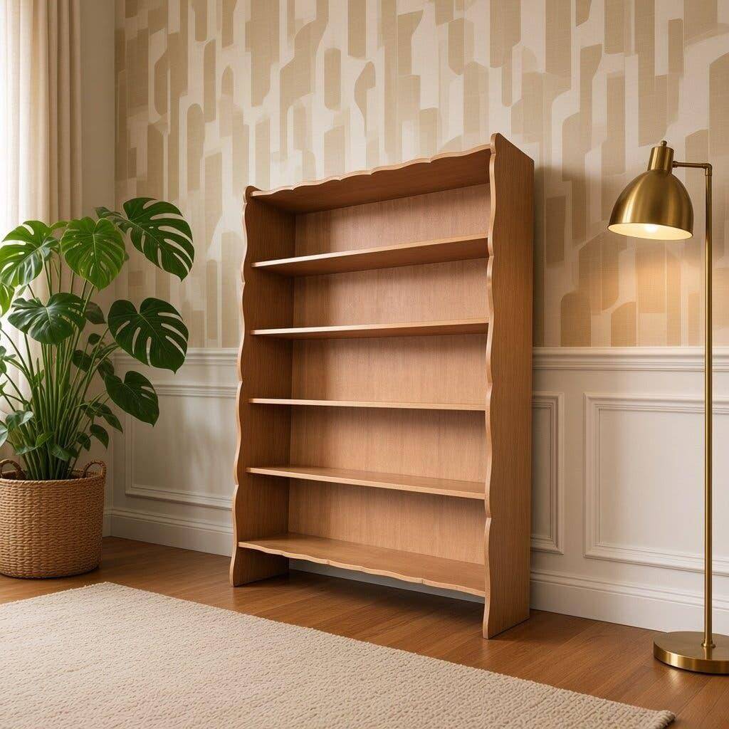 Vintage wooden bookshelf/storage unit.