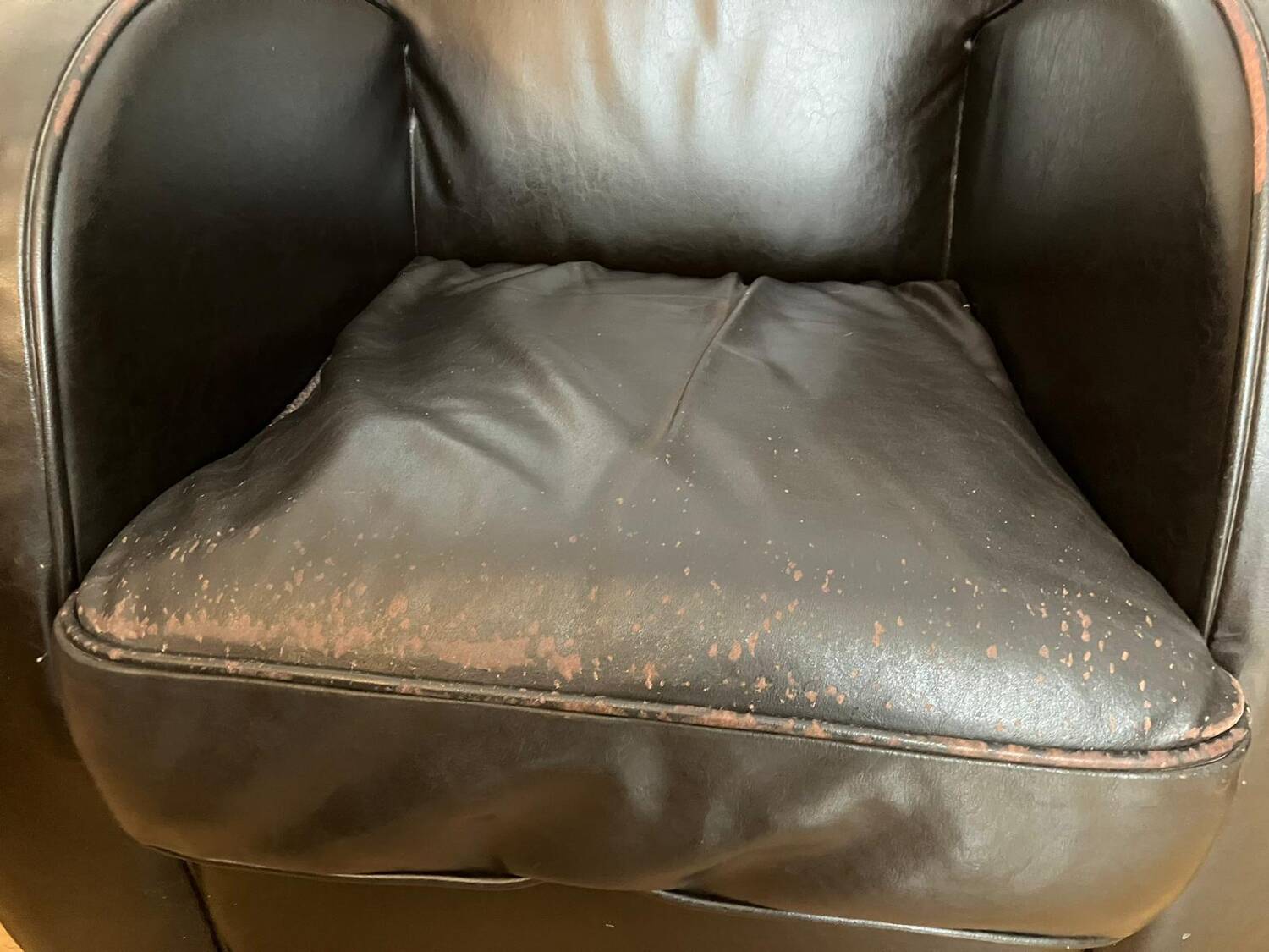 Fauteuil club en cuir