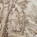 Rare very large antique wall tapestry