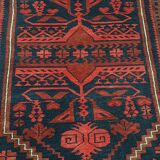 Tapis ancien noué main en laine