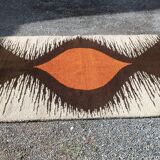 1970s designer rug in knotted wool 280 x 200 cm