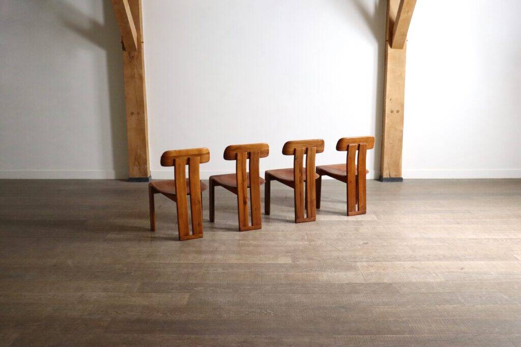 Mario Marenco Sapporo dining chairs Mobil Girgi Italy 1970s