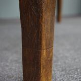 Table à manger française ancienne en chêne du début du 19ème siècle