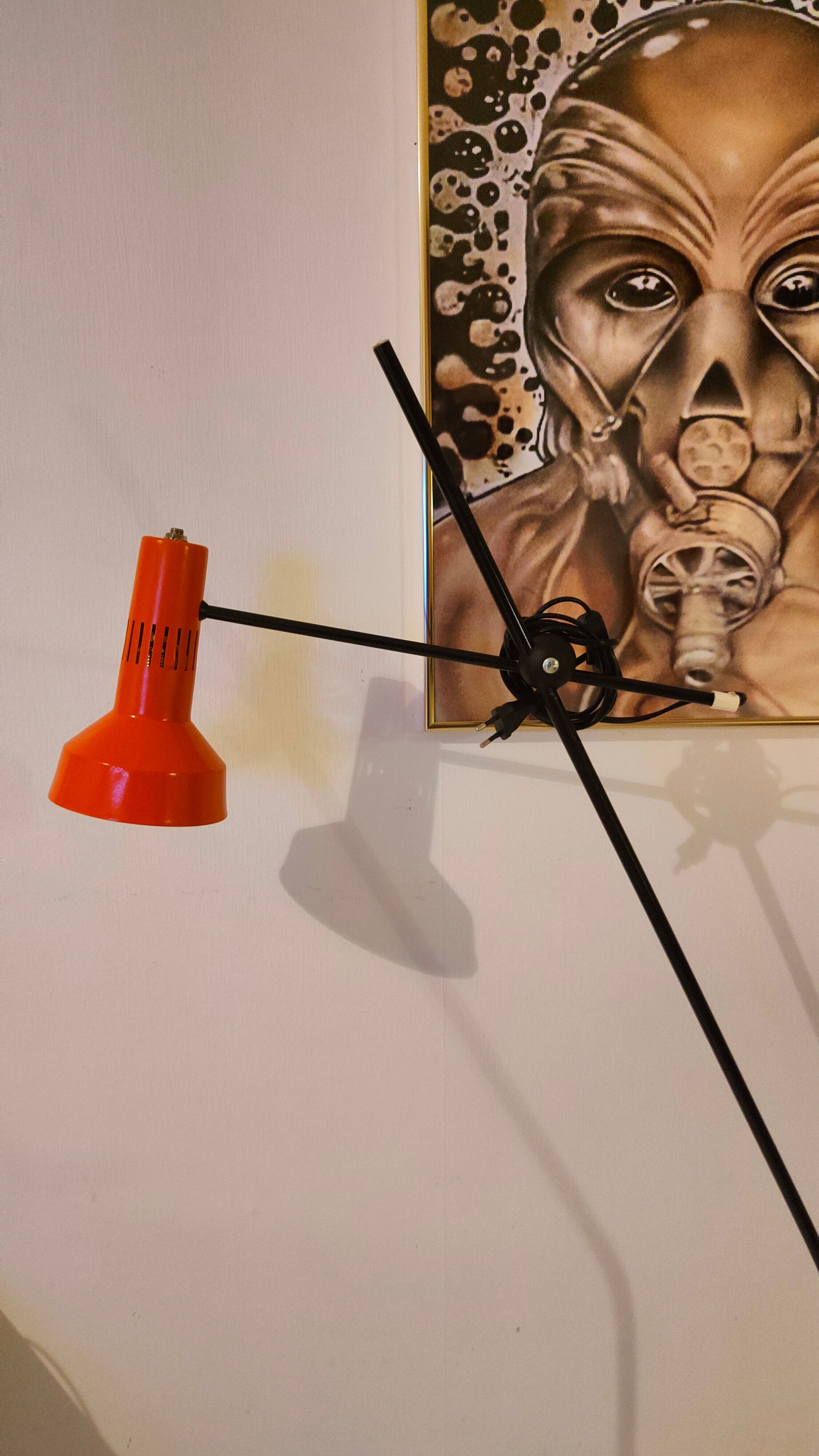 Vintage floor lamp straightener 1980