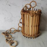 Vintage bamboo and rattan suspension