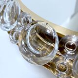 Large Vintage Luxury Crystal Brass Witch Mirror