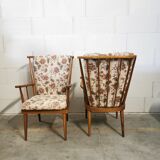 Pair of Baumann fan armchairs