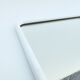 Square mirror in a white metal frame, 1970s