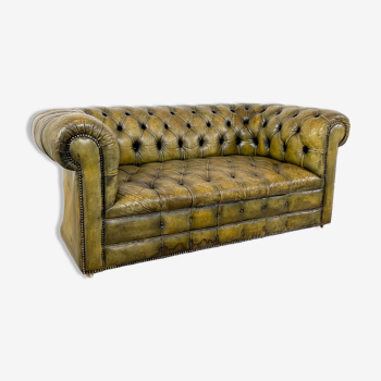 Canapé chesterfield en cuir