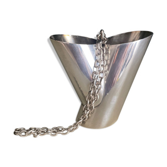 Toothcure holder in silver metal 1970