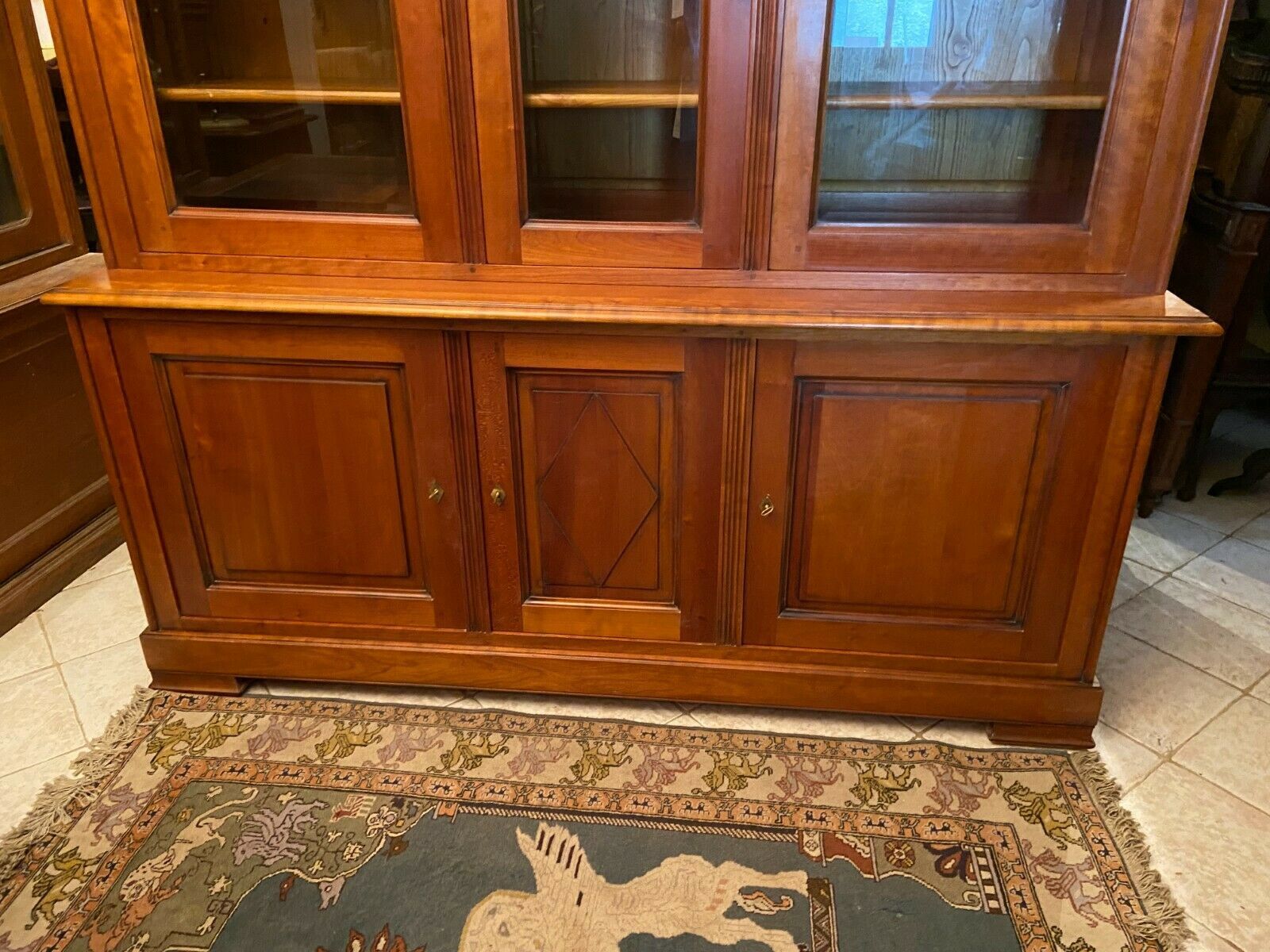 Library 2 bodies in solid blond cherry style Directoire