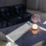 Jumbo coffee table by Gae Aulenti produced by Knoll in Carrara marble