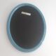 Vintage oval mirror blue 60s 70s