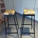 4 brutalist stools from the 1950s