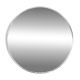 Miroir convexe rond argenté mural français de style mid-century modern, grand format.