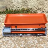 Orange household slider scale terraillon vintage from the 70