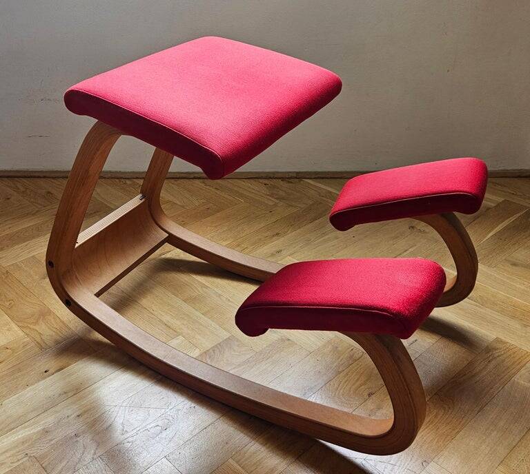 Rare Midcentury Balance Variable Knee Chair, Peter Opsvik, Norway, Stokke,