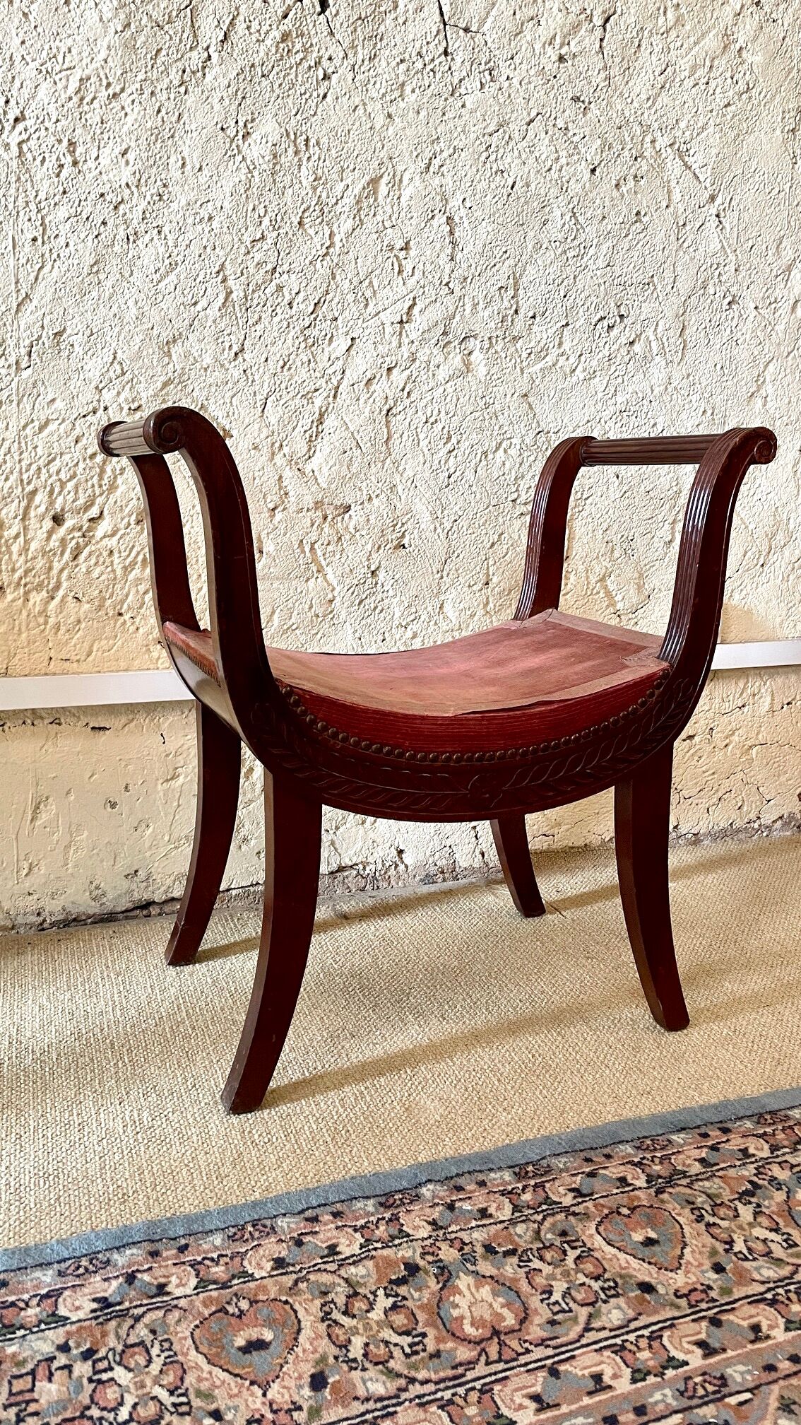 Curule seat Empire style, nineteenth century