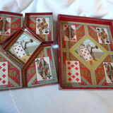 Old wooden box and cardboard game Yellow Dwarf LJR Paris