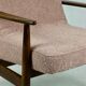 Pink Boucle GFM63 Lounge Chair by J. Kedziorek, 1970s