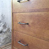 Vintage chest of drawers gilded oak